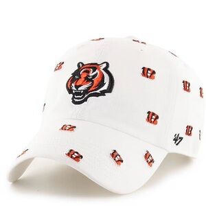 NWT ‘47 Brand White & Orange Cincinnati Bengals Confetti Logo Hat